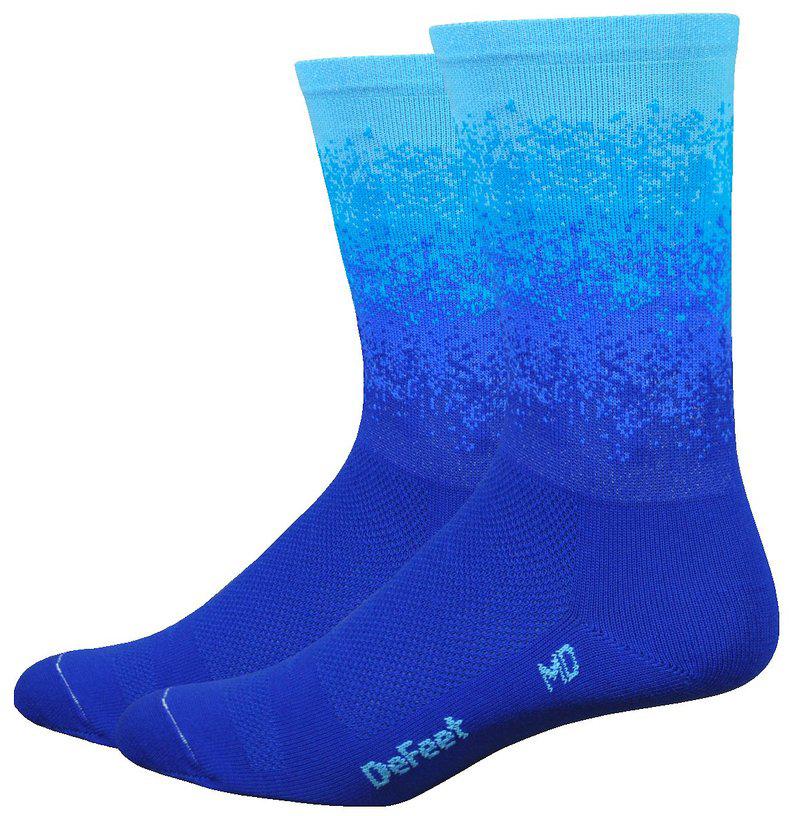Image of Chaussettes DeFeet Aireator Barnstormer Ombre (15 cm environ) - Blue