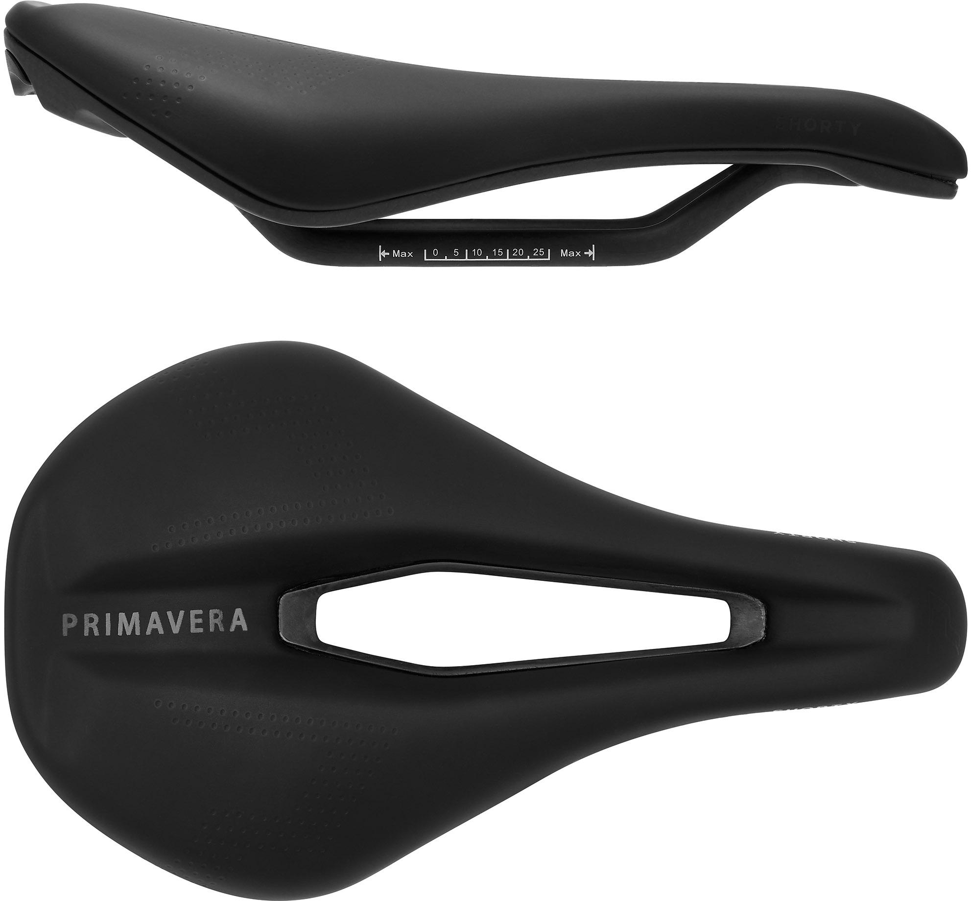 Click to view product details and reviews for Prime Primavera Shorty Carbon Saddle With Carbon Rails Black.