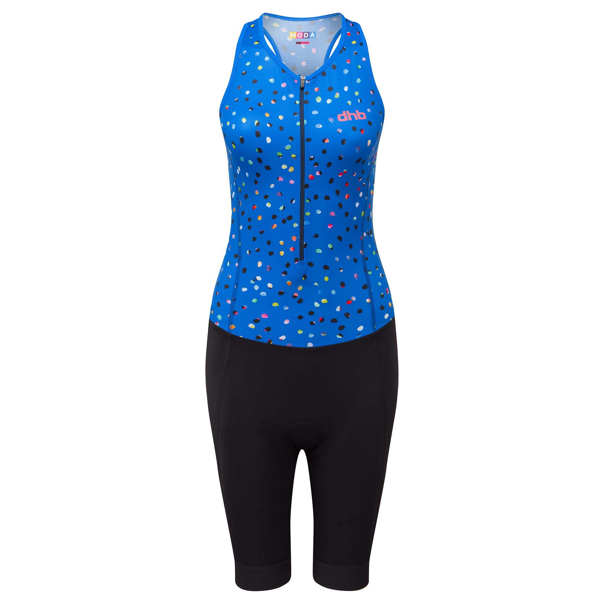 Click to view product details and reviews for Dhb Moda Womens Sleeveless Tri Suit Cielo Black Blue.