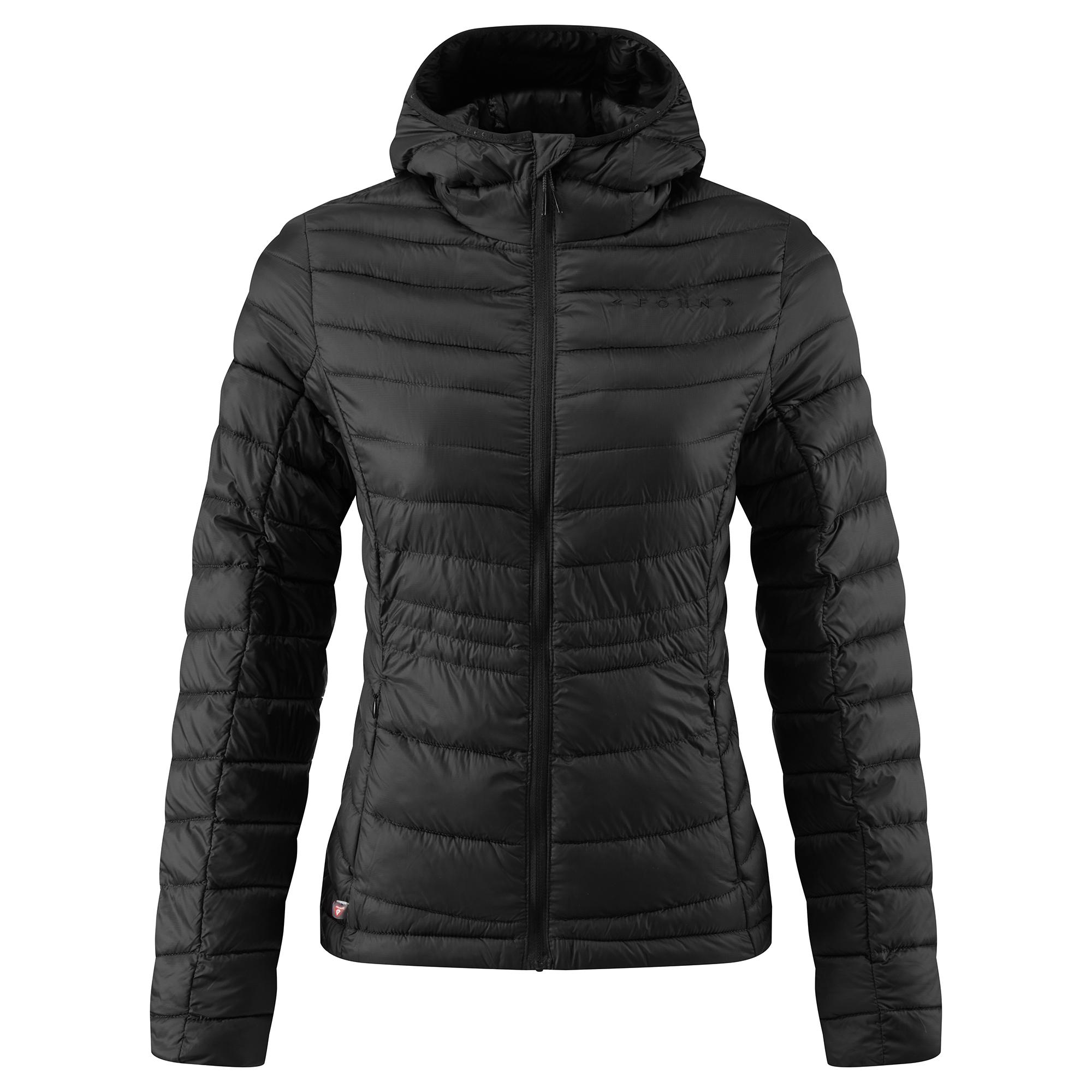 Click to view product details and reviews for F&ouml;hn Womens Micro Synthetic Down Hooded Jacket Black.