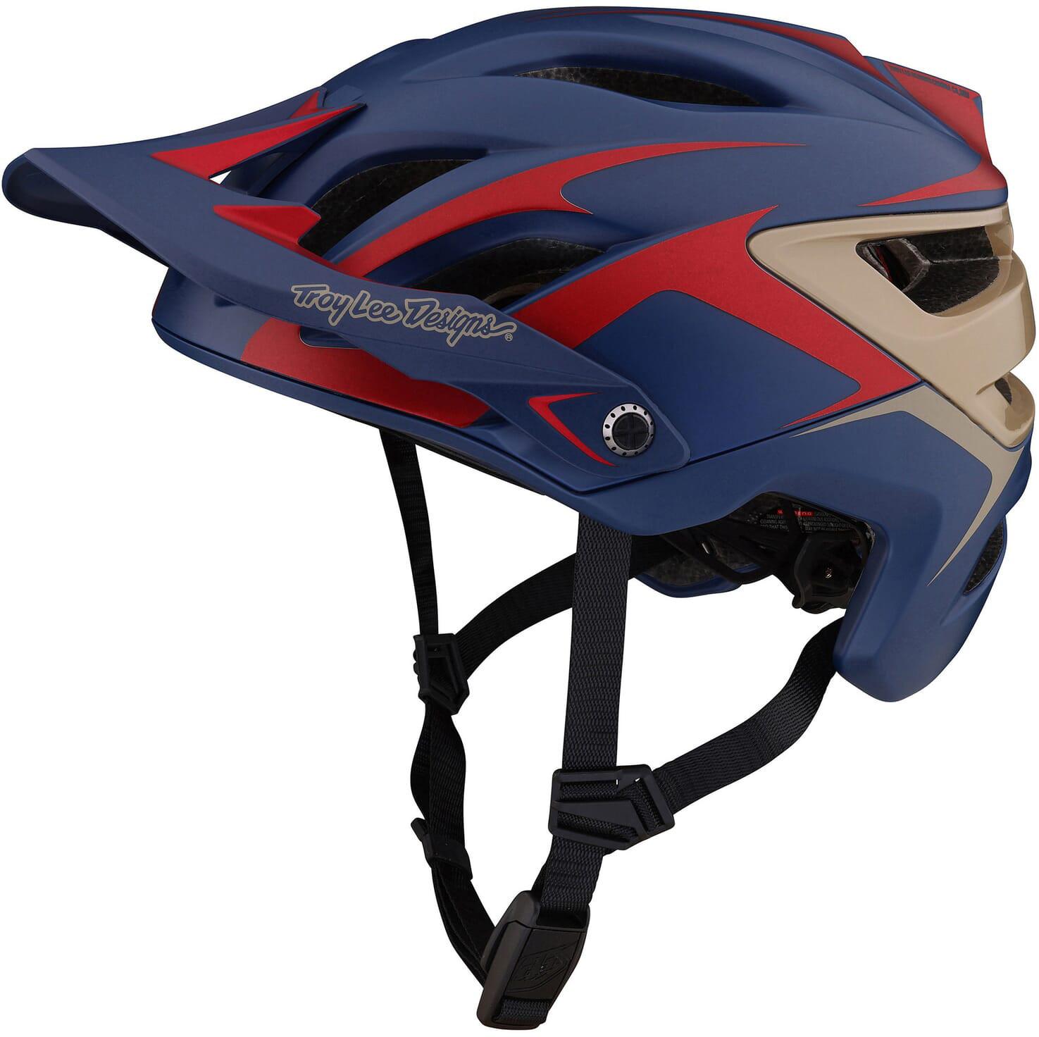 Click to view product details and reviews for Troy Lee Designs A3 Mips Helmet Dark Blue Burgundy.