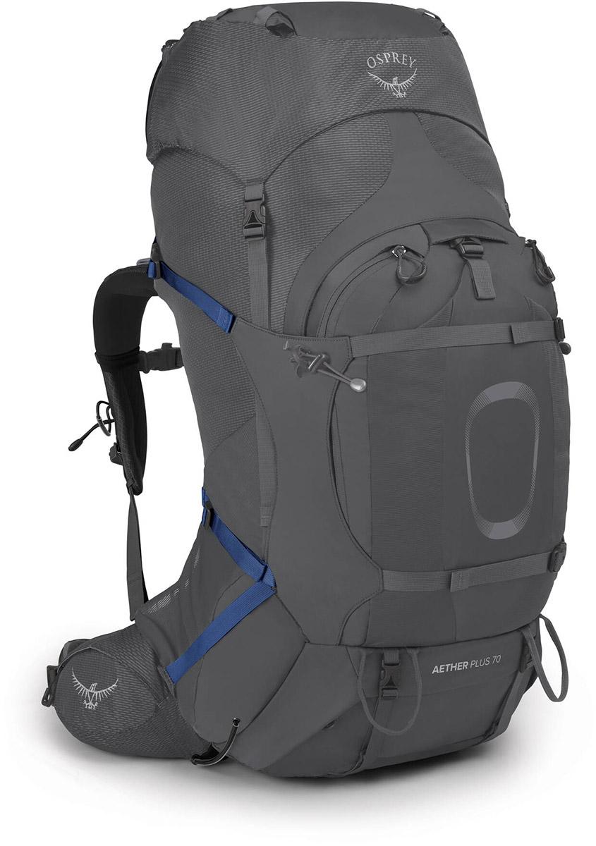 Click to view product details and reviews for Osprey Aether Plus 70 Backpack Eclipse Grey.