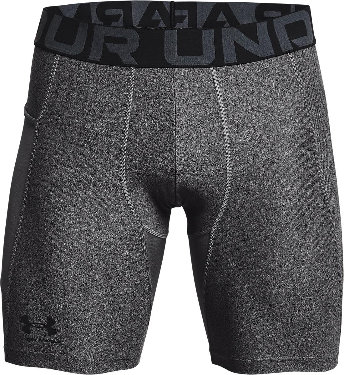 Click to view product details and reviews for Under Armour Heatgear Armour Compression Shorts Carbon Heather Black.