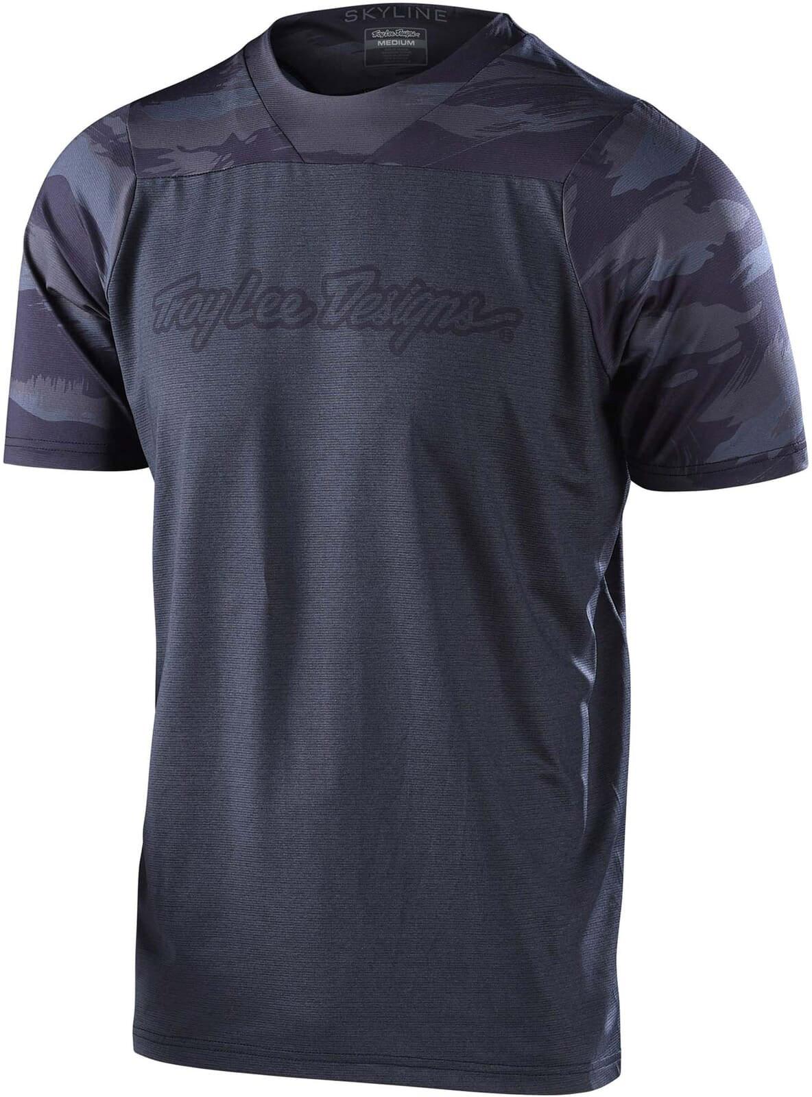 Click to view product details and reviews for Troy Lee Designs Skyline Short Sleeve Mtb Cycling Jersey Signature Camo Heather Black.