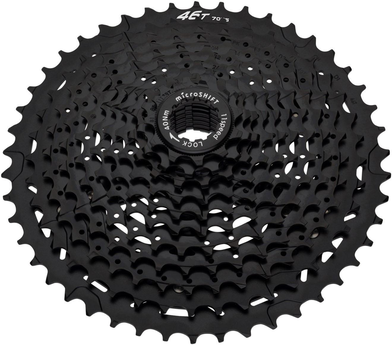 Image of Cassette microSHIFT XLE 11 H113 (11 vitesses) - Black