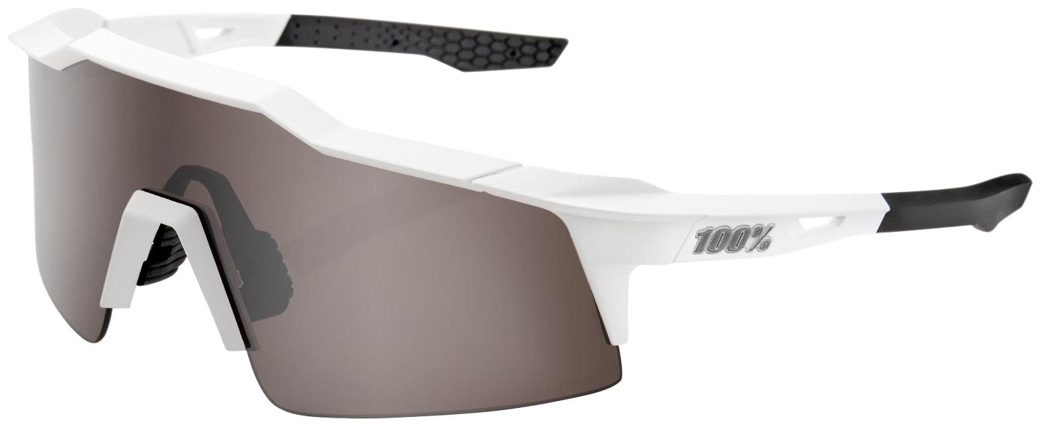 100% Speedcraft SL Matte White Mirror Sunglasses | Wiggle