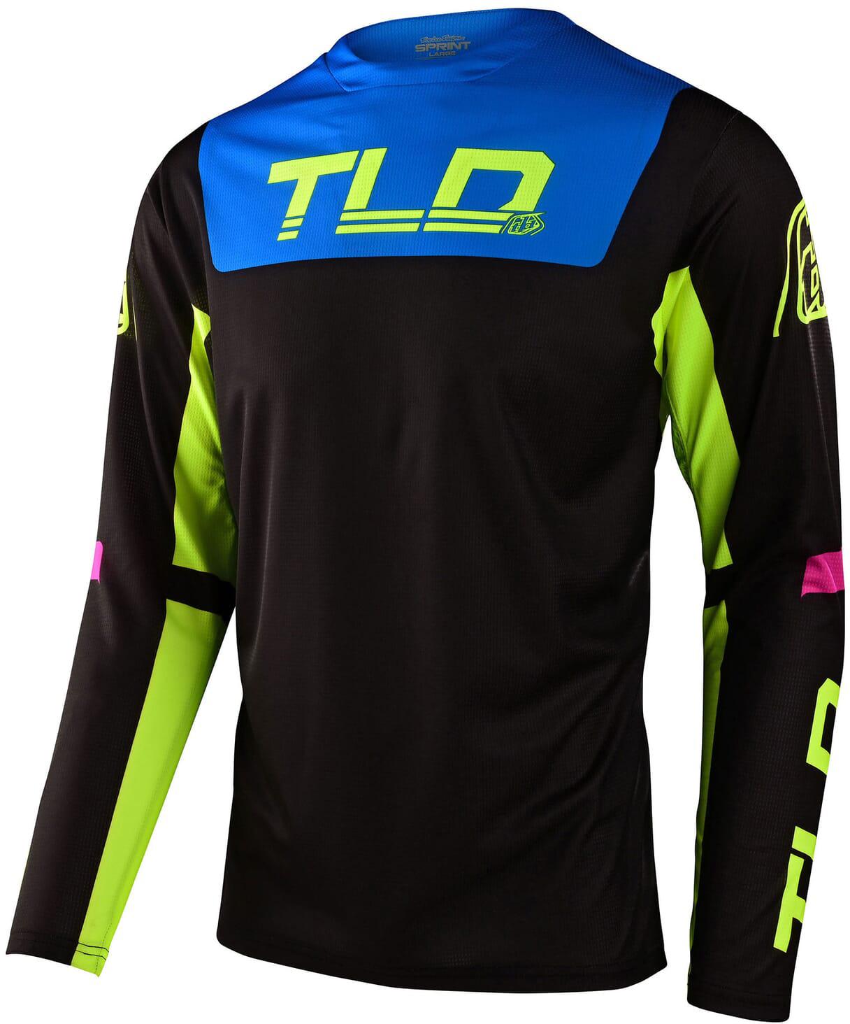 Click to view product details and reviews for Troy Lee Designs Sprint Cycling Jersey Fractura Black Yellow.