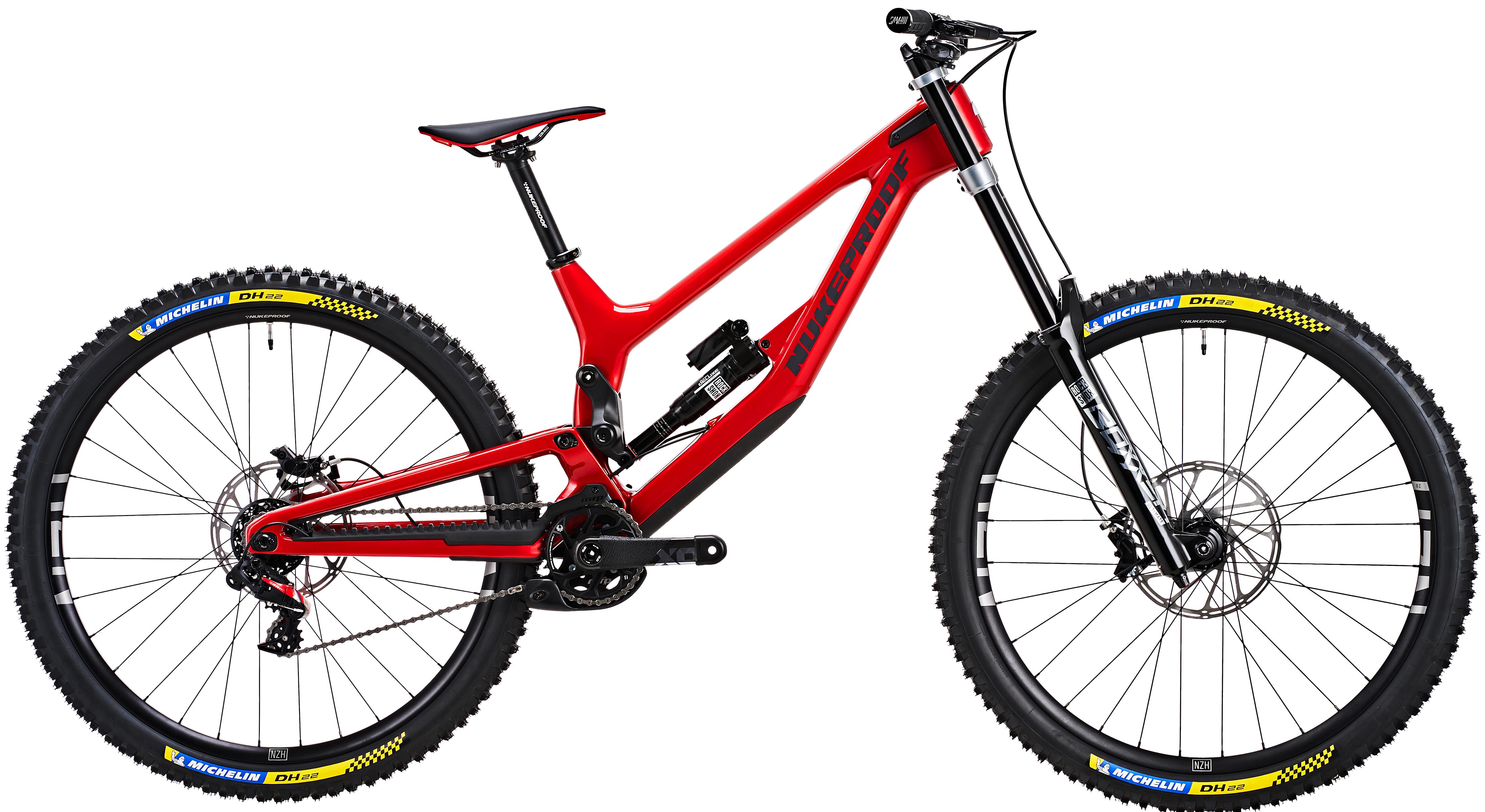 Nukeproof Dissent 290 RS Carbon Bike (XO1 DH), Racing Red