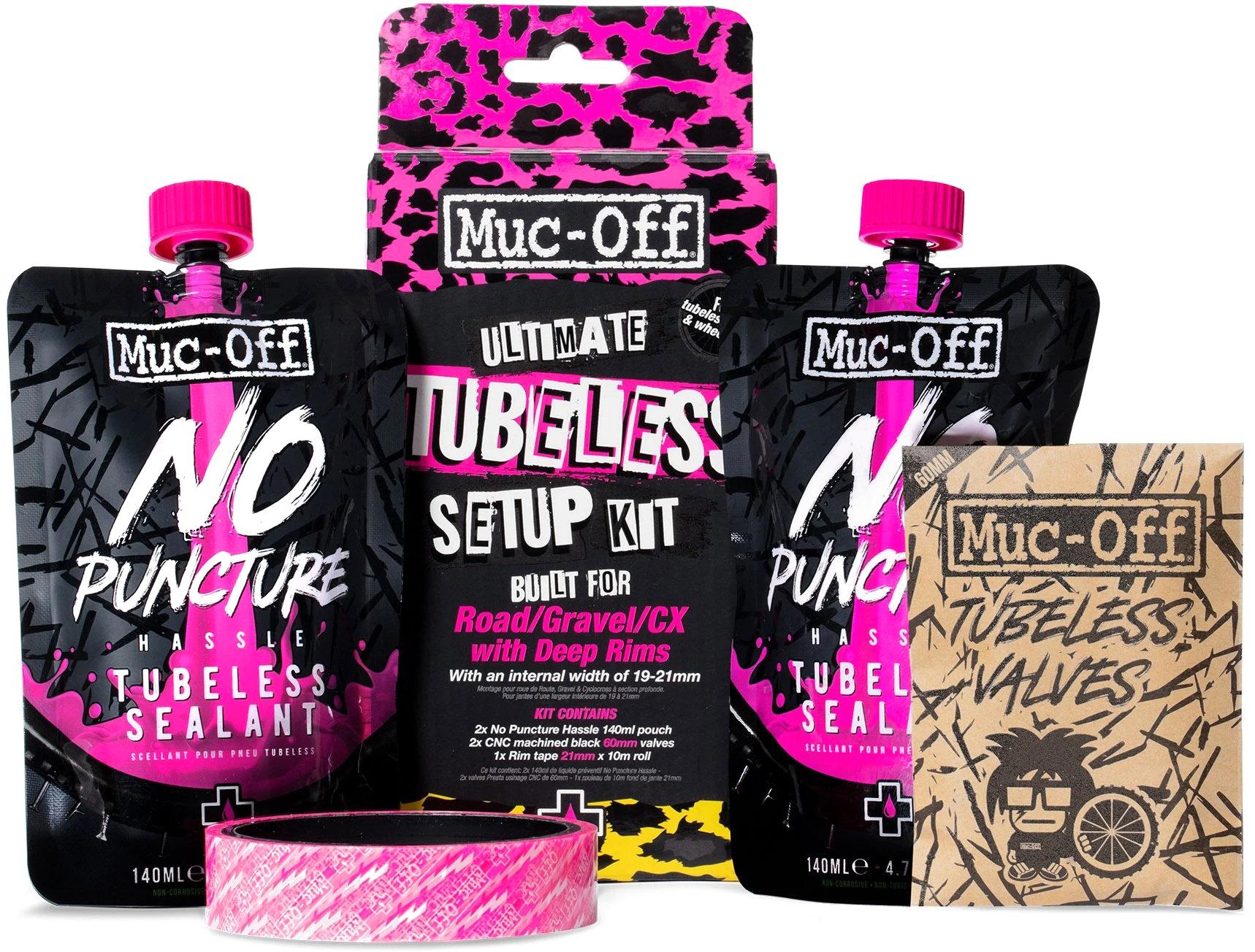 Click to view product details and reviews for Muc Off Ultimate Tubeless Xc Gravel Setup Kit Black Pink.