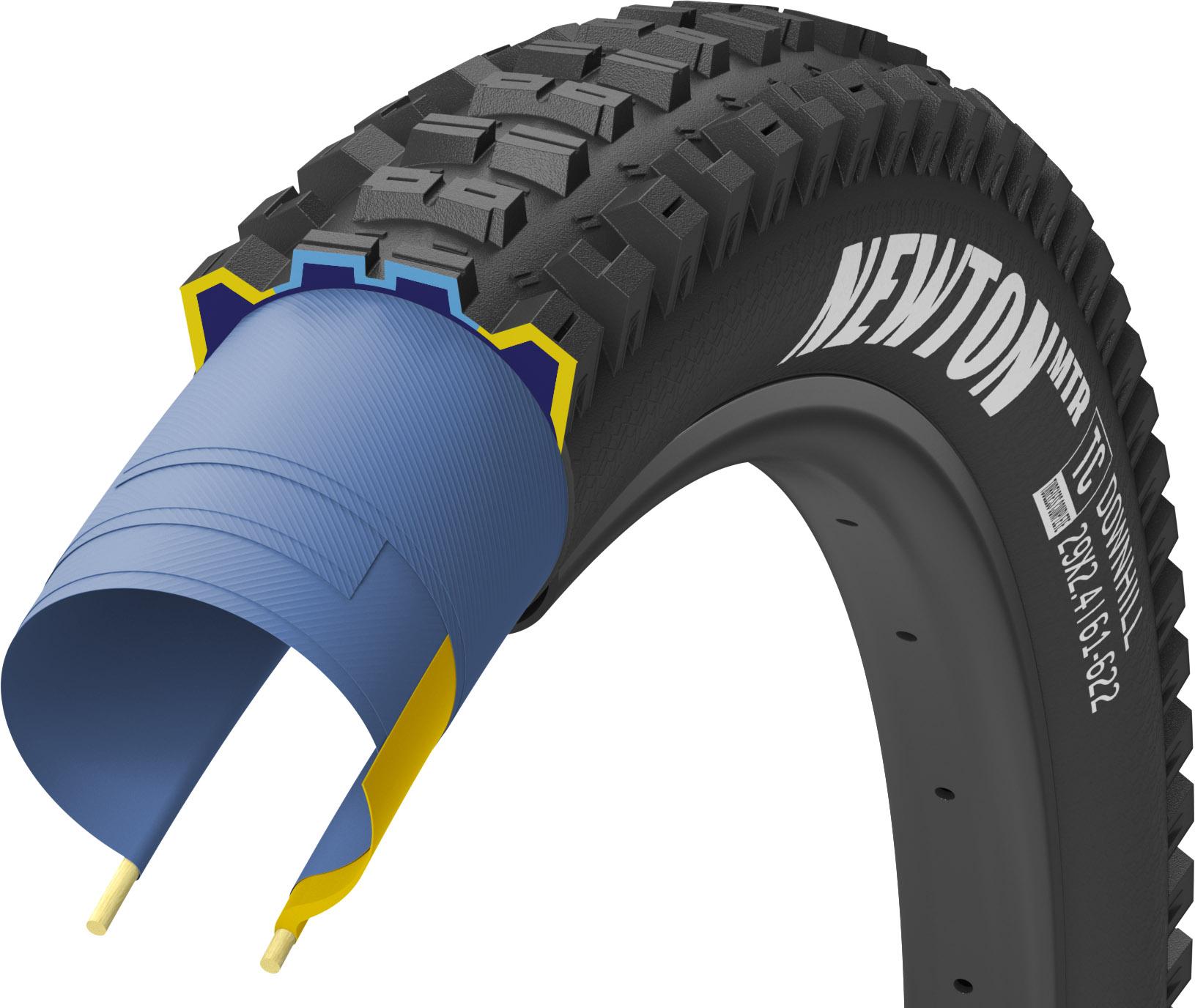 Image of Goodyear Newton MTR Downhill Tubeless Complete Tyre - Black