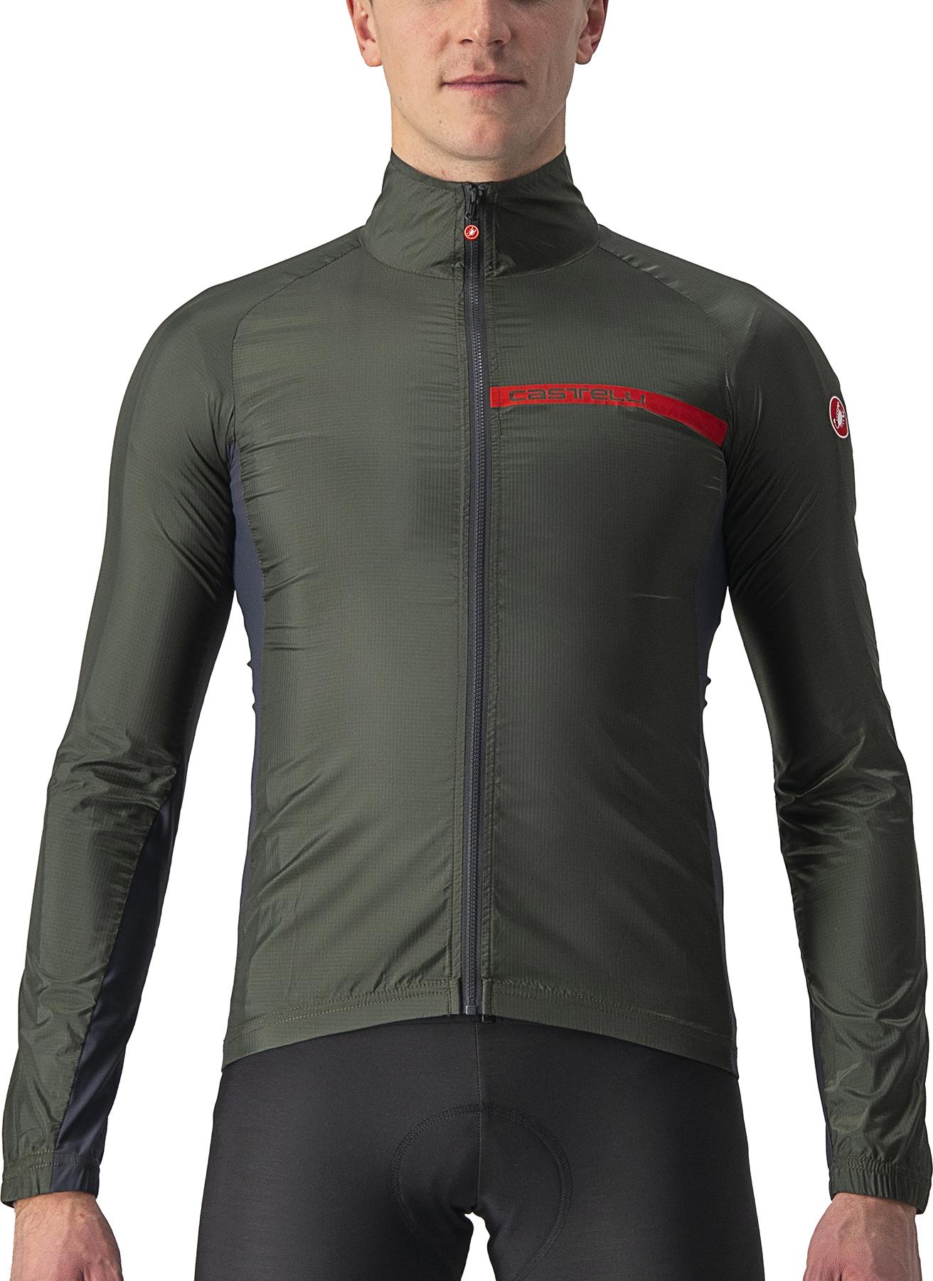 Click to view product details and reviews for Castelli Squadra Stretch Cycling Jacket Military Green Dark Grey.