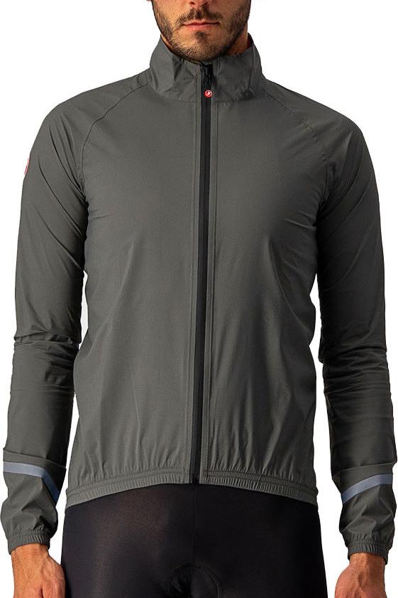 Click to view product details and reviews for Castelli Emergency Rain Jacket Military Green.