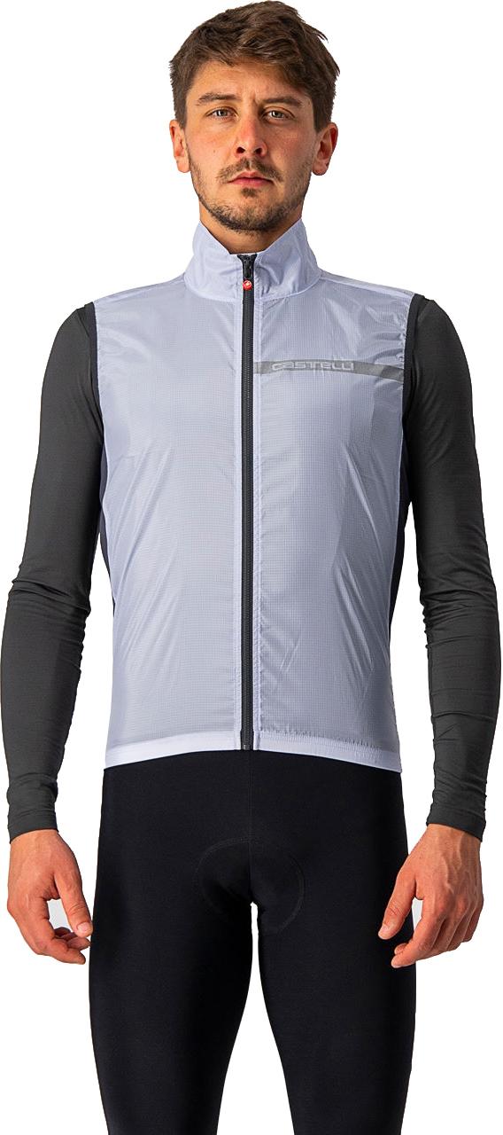 Click to view product details and reviews for Castelli Squadra Stretch Gilet Silver Grey Dark Grey.