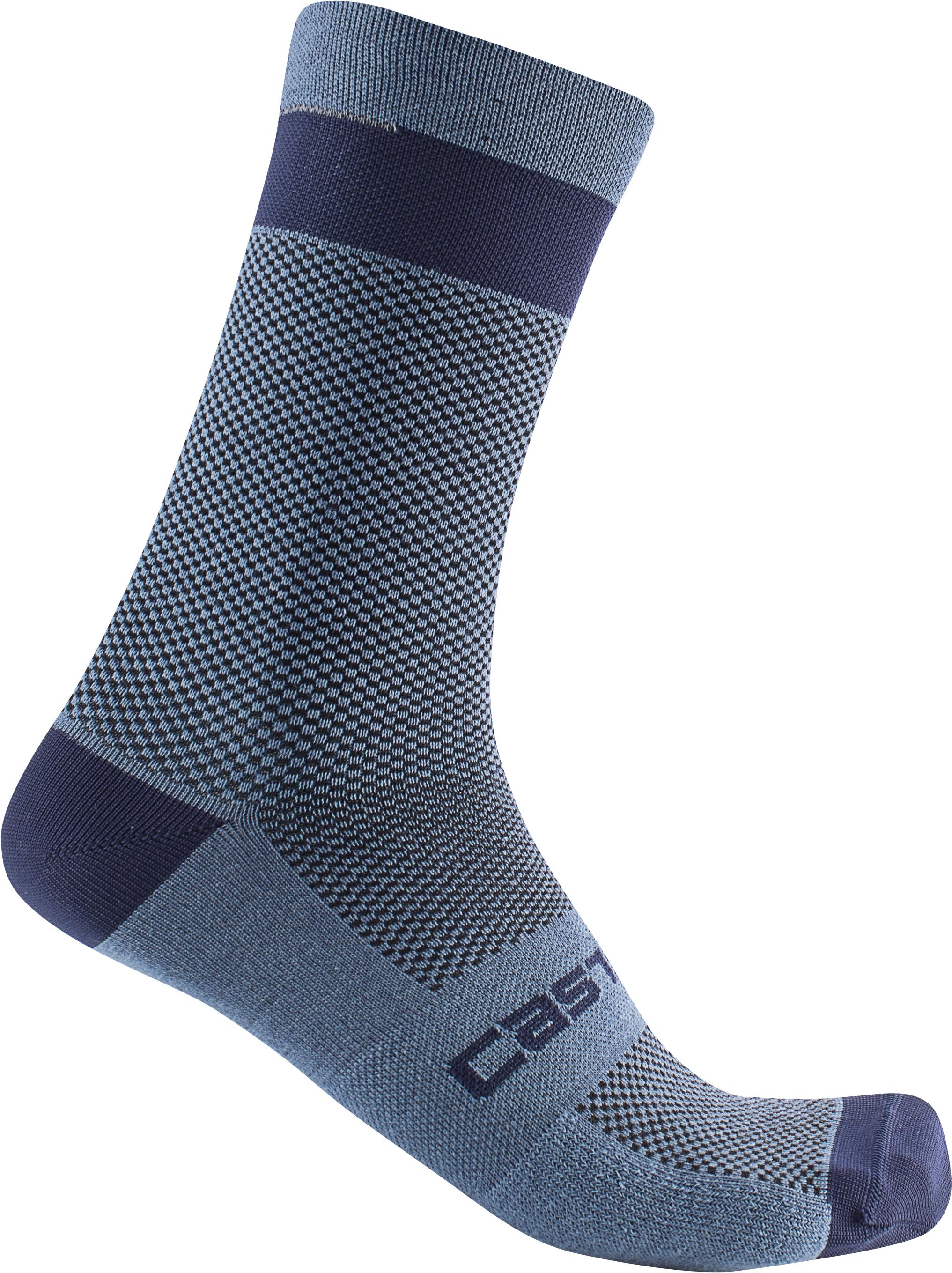 Click to view product details and reviews for Castelli Alpha 18 Cycling Socks Steel Blue.