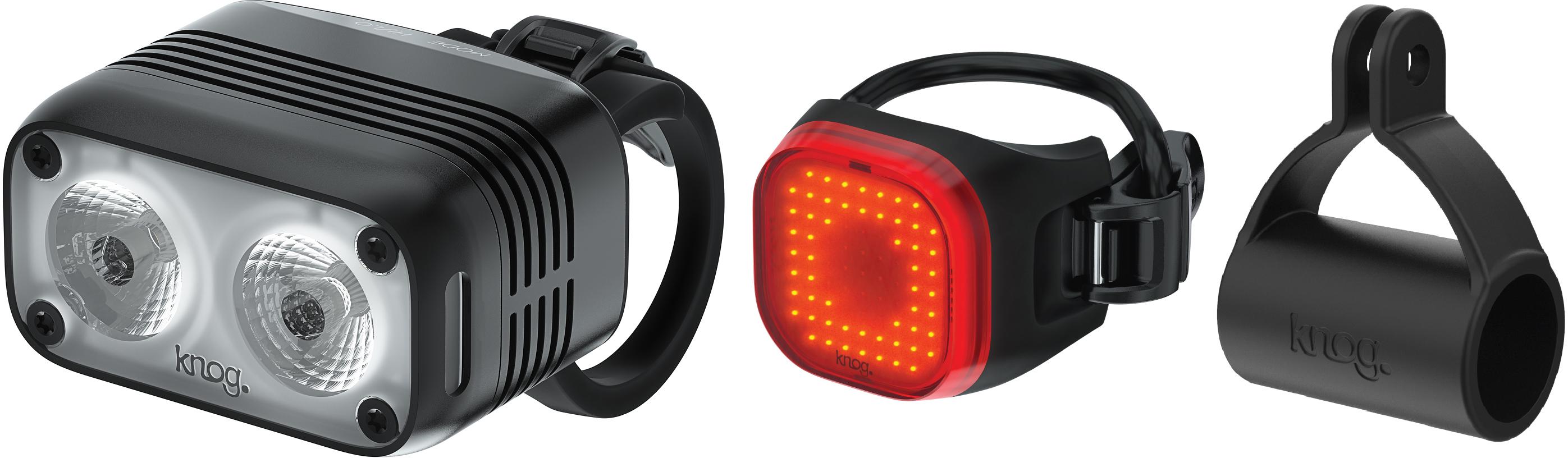 Knog Blinder 600 and Mini Square Light Set