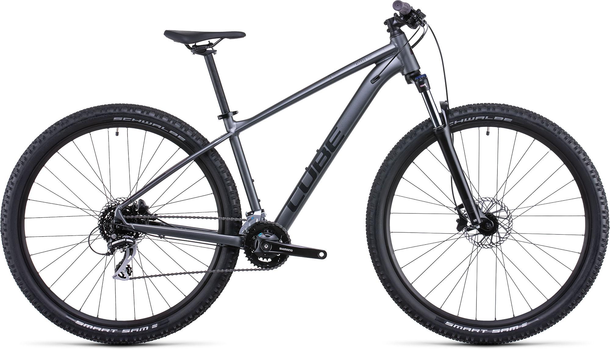 Image of Cube Access WS EXC Hardtail Bike (2022) - Grey/Berry