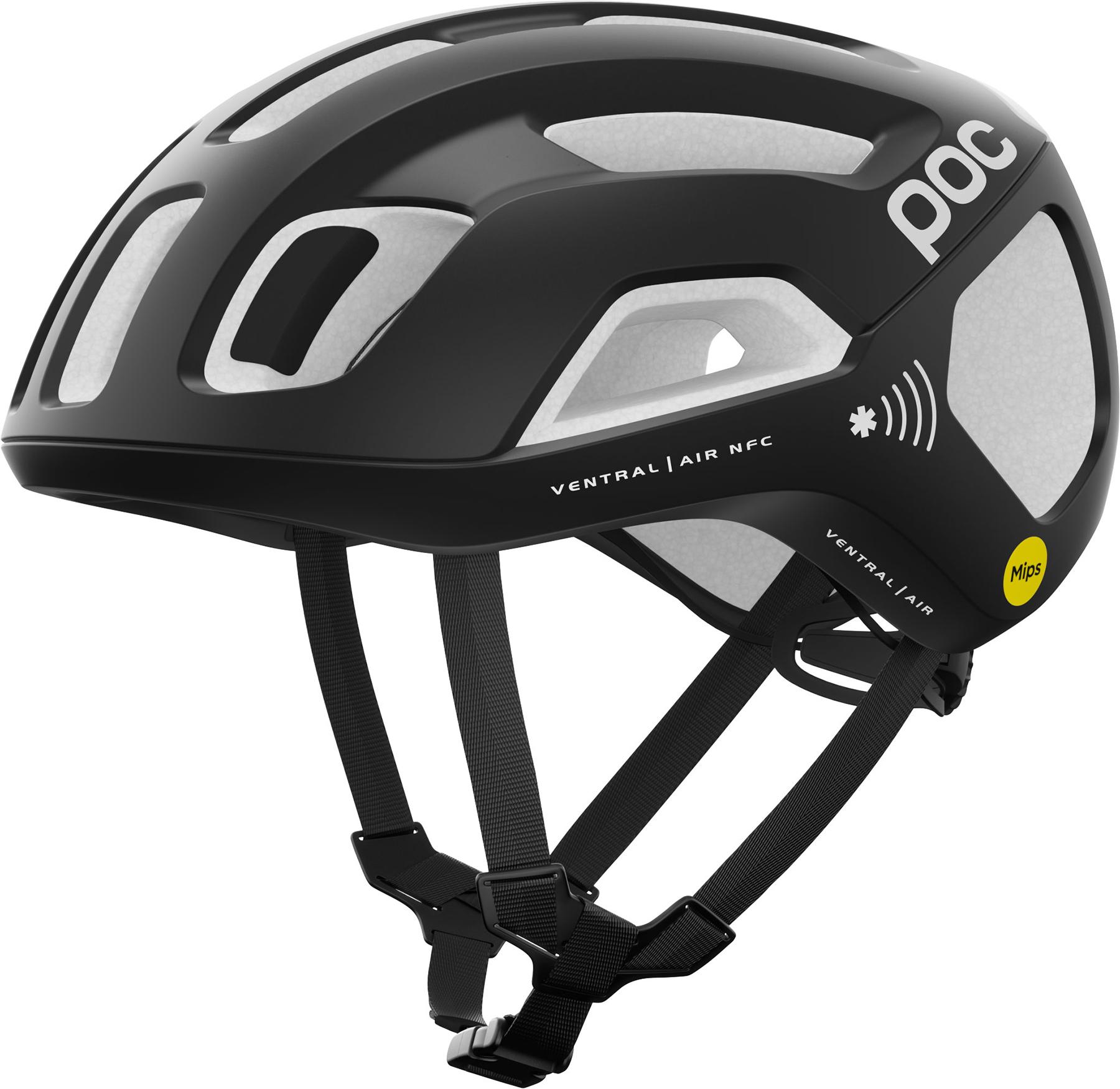 POC Ventral AIR MIPS NFC Helmet, Uranium Black/Hydrogen White Matt