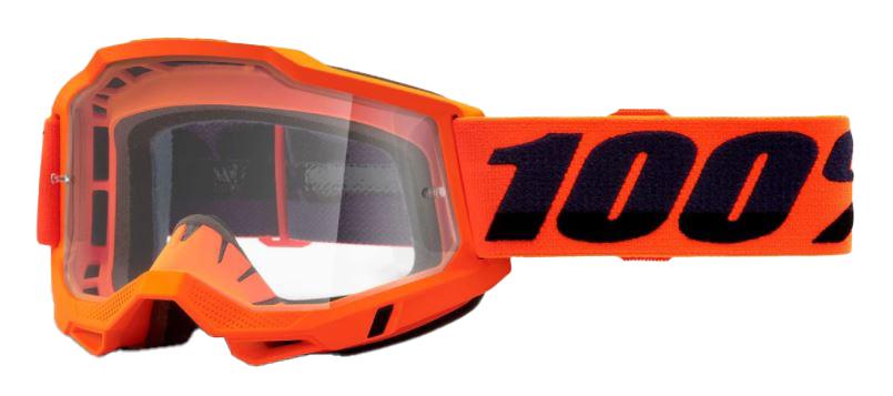 Image of 100% Accuri 2 Goggles Clear Lens - Neon Orange