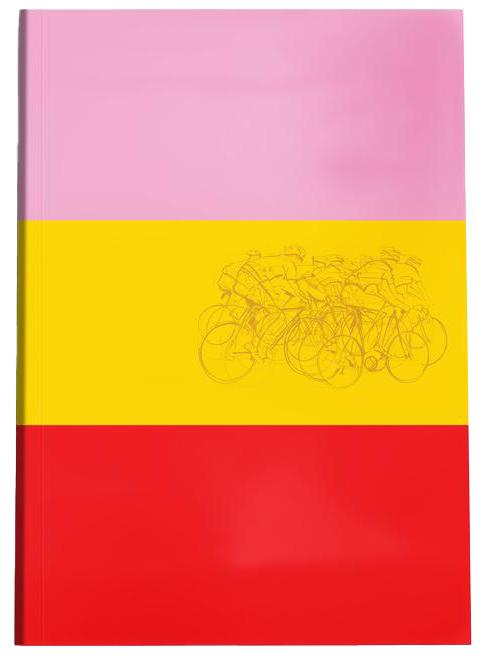Image of Cycling Souvenirs Grand Tour Cycling Inspired Notebook - Yellow