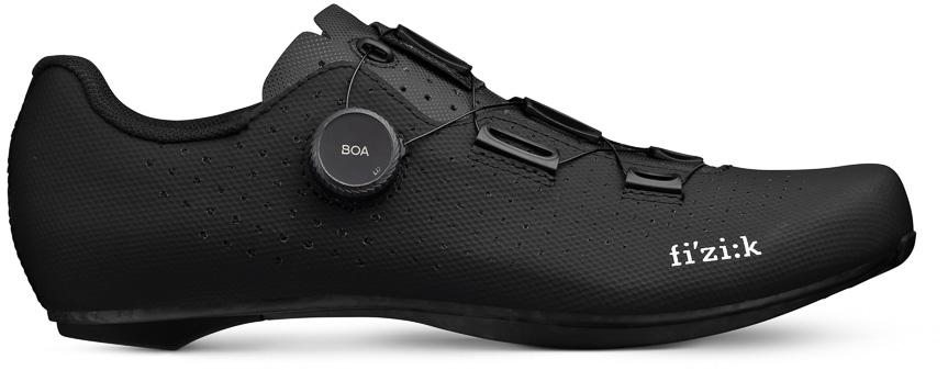 Click to view product details and reviews for Fizik Tempo Decos Carbon Wide Fit Road Shoes Black Black.