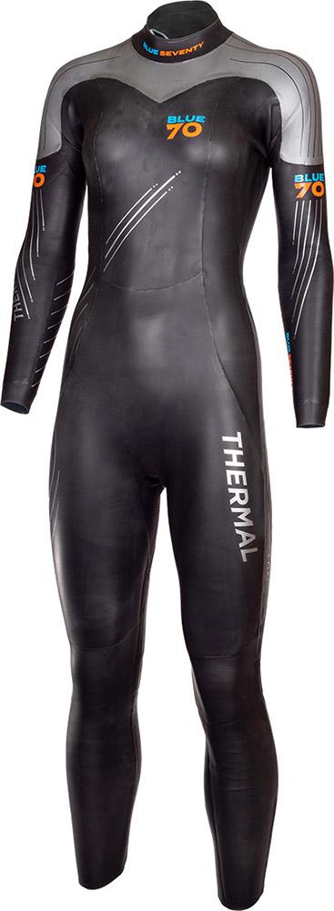 Image of blueseventy Womens Reaction Thermal Wetsuit - Black/Silver