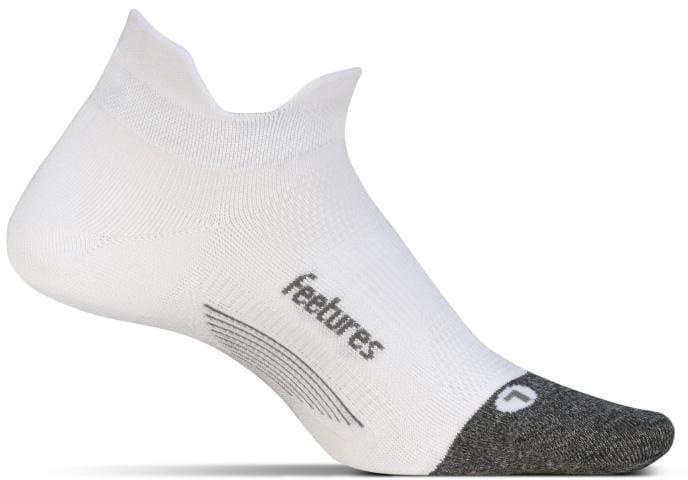 Image of Feetures Elite Light Cushion No Show Tab Solid - White