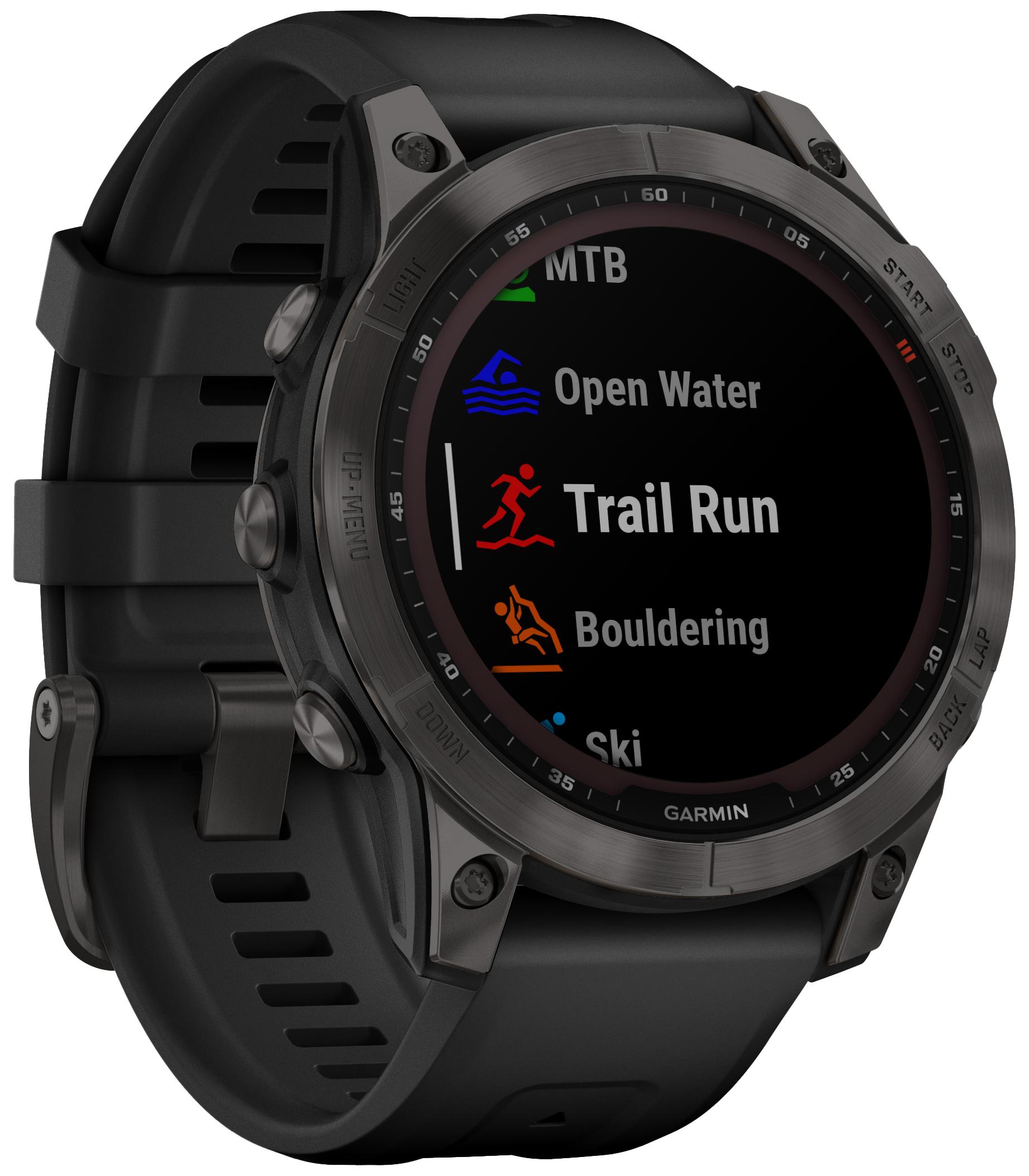 Garmin fenix 7 Sapphire DLC Titanium GPS Watch | Wiggle