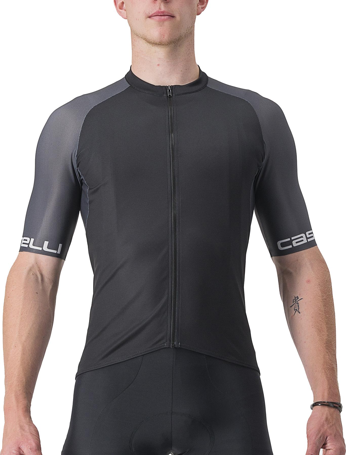 Click to view product details and reviews for Castelli Entrata Vi Short Sleeve Jersey Light Black Dark Grey Silver Grey.