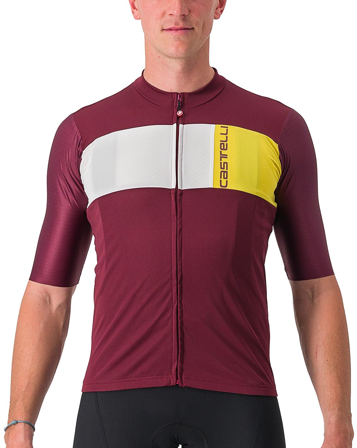 Click to view product details and reviews for Castelli Prologo 7 Jersey Bordeaux Ivory Passion Fruit.