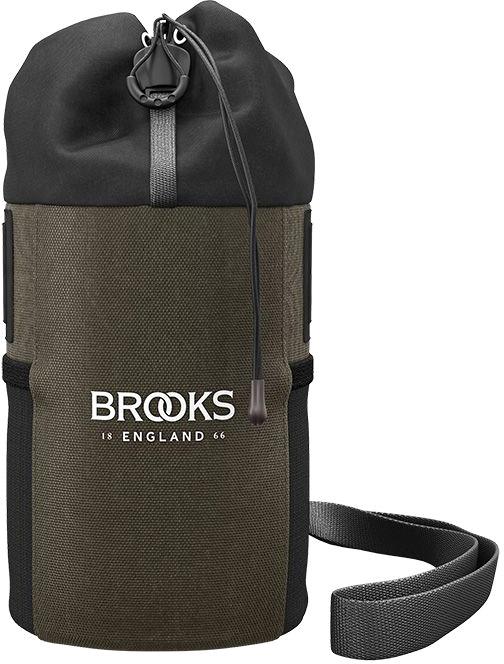 Image of Brooks England Scape Handlebar Feed Pouch - Mud Green