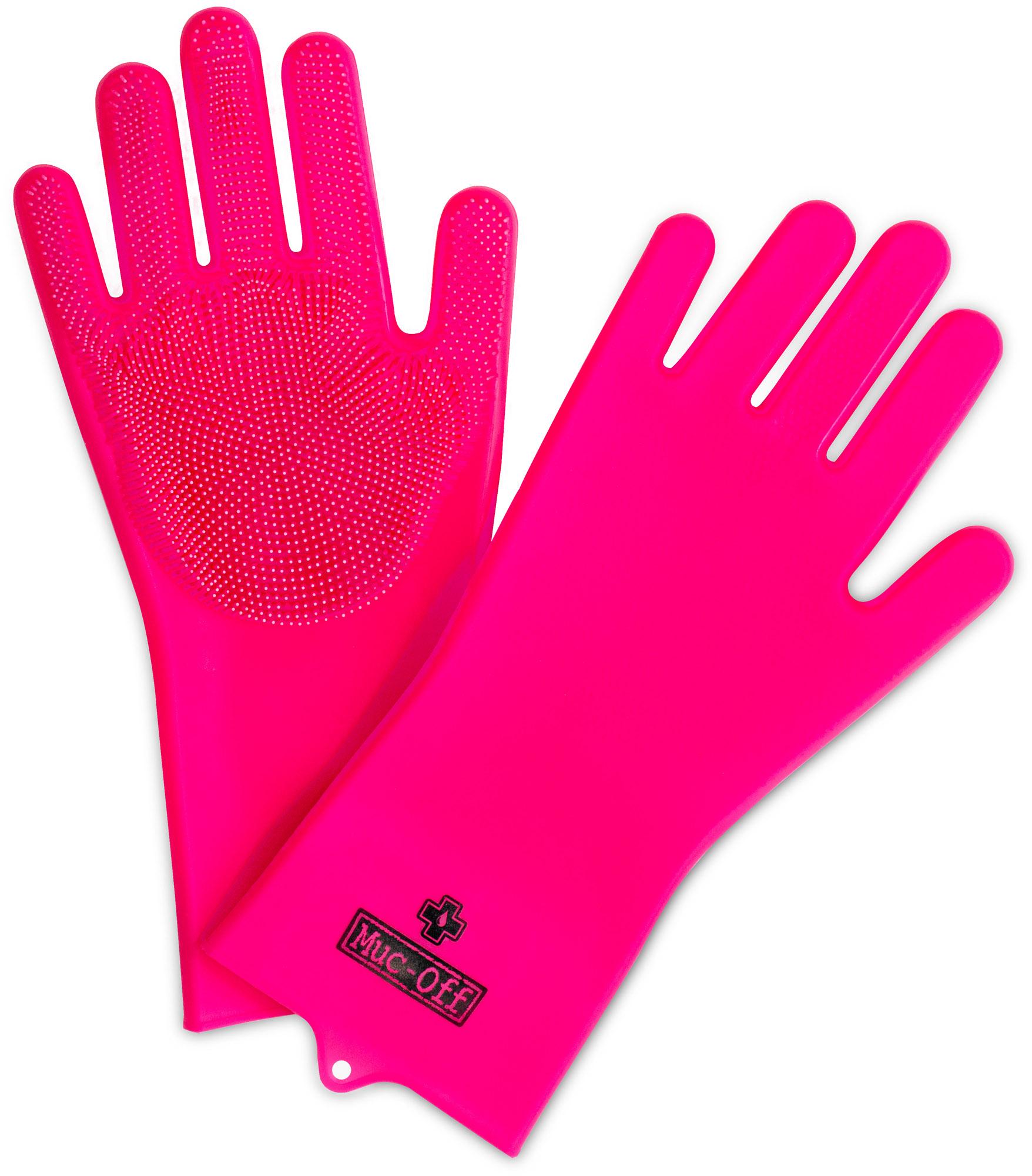 Click to view product details and reviews for Muc Off Deep Scrubber Gloves Pink.