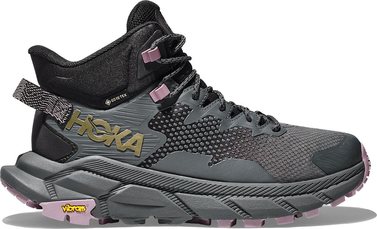 Click to view product details and reviews for Hoka Womens Trail Code Gore Tex Shoes Black Castlerock.