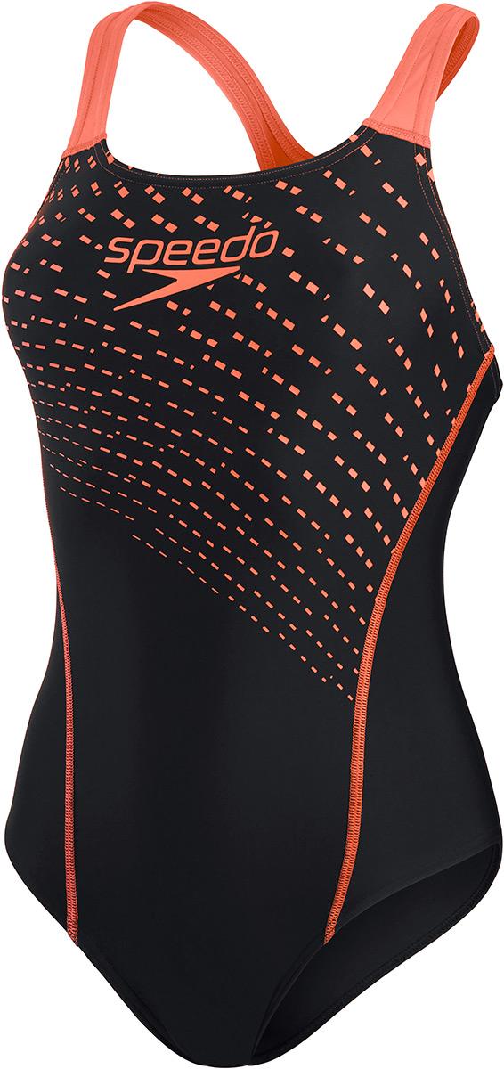Click to view product details and reviews for Speedo Womens Medley Logo Medalist Swimsuit Black Siren Red.