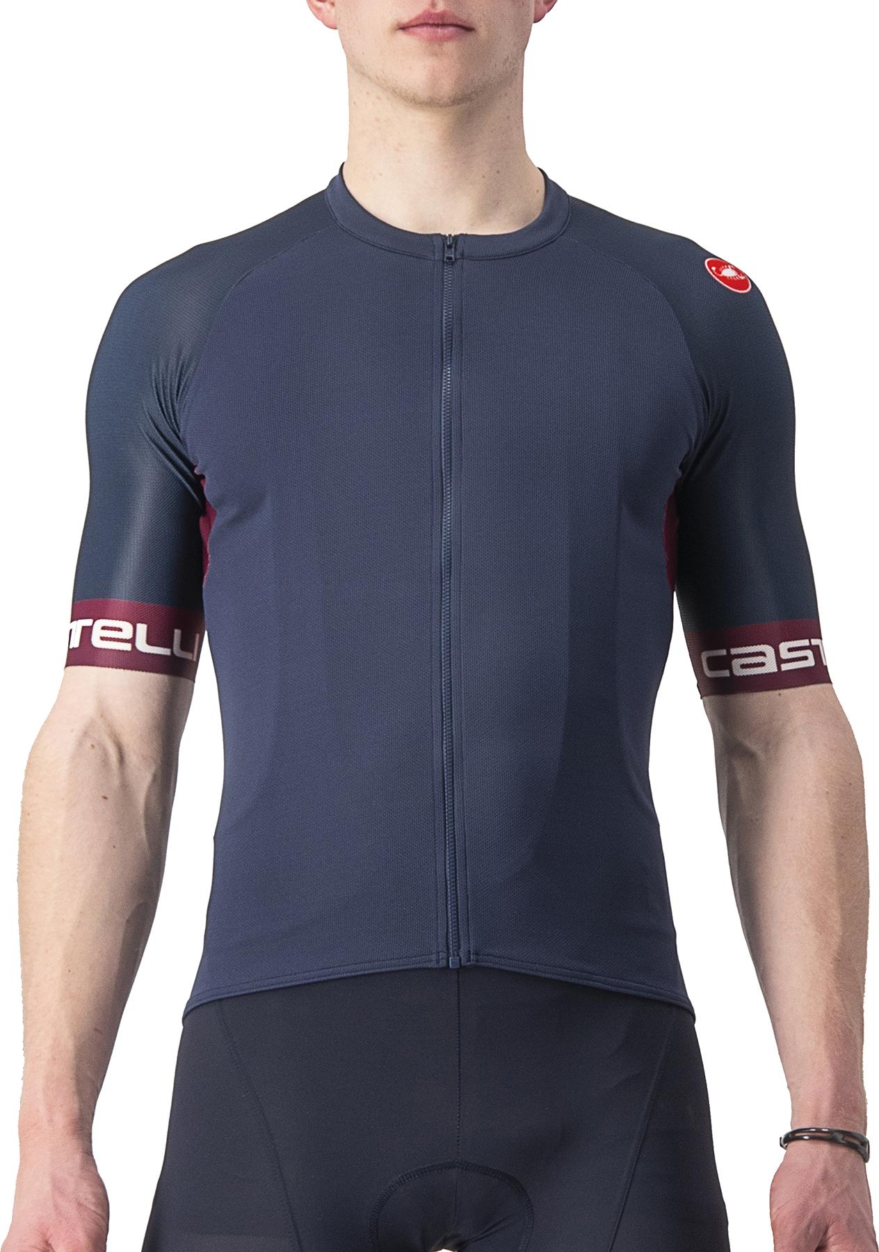 Click to view product details and reviews for Castelli Entrata Vi Jersey Savile Blue Bordeaux.