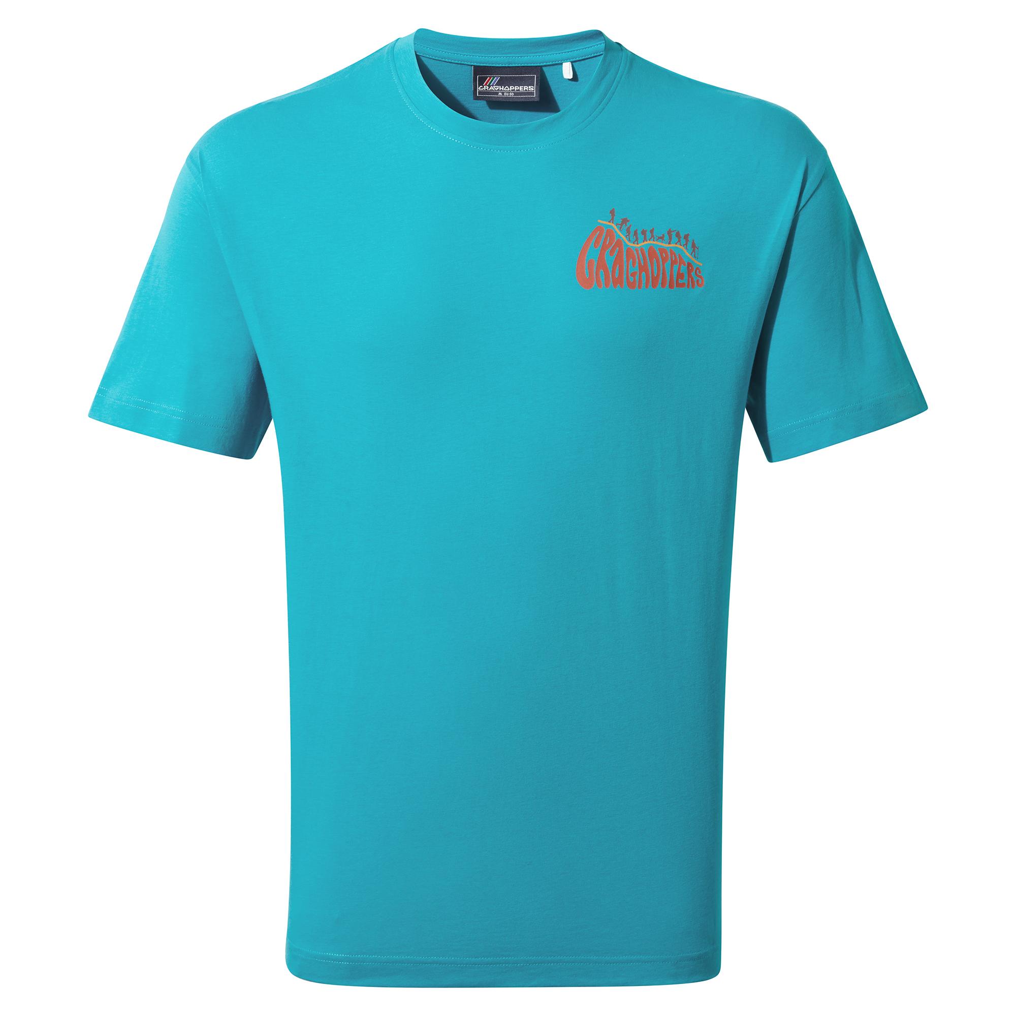 Image of Craghoppers Crosby Short Sleeve T-Shirt - Scuba Blue Bubble FB
