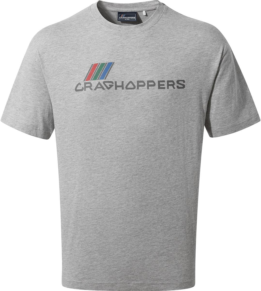 Image of Craghoppers Crosby Short Sleeve T-Shirt - Soft Grey Marl Large Archive