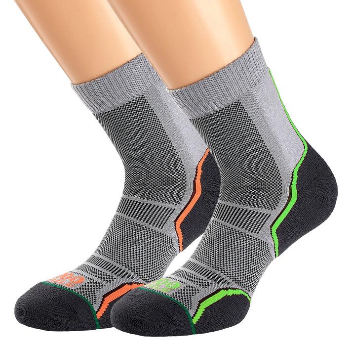 Image of 1000 Mile Trail Socks Twin Pack - Grey