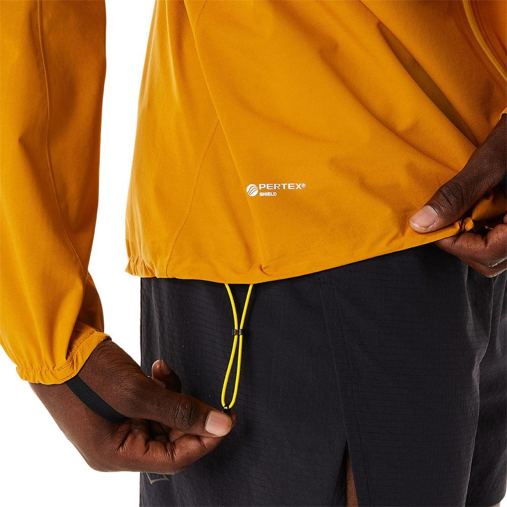 asics mens waterproof running jacket