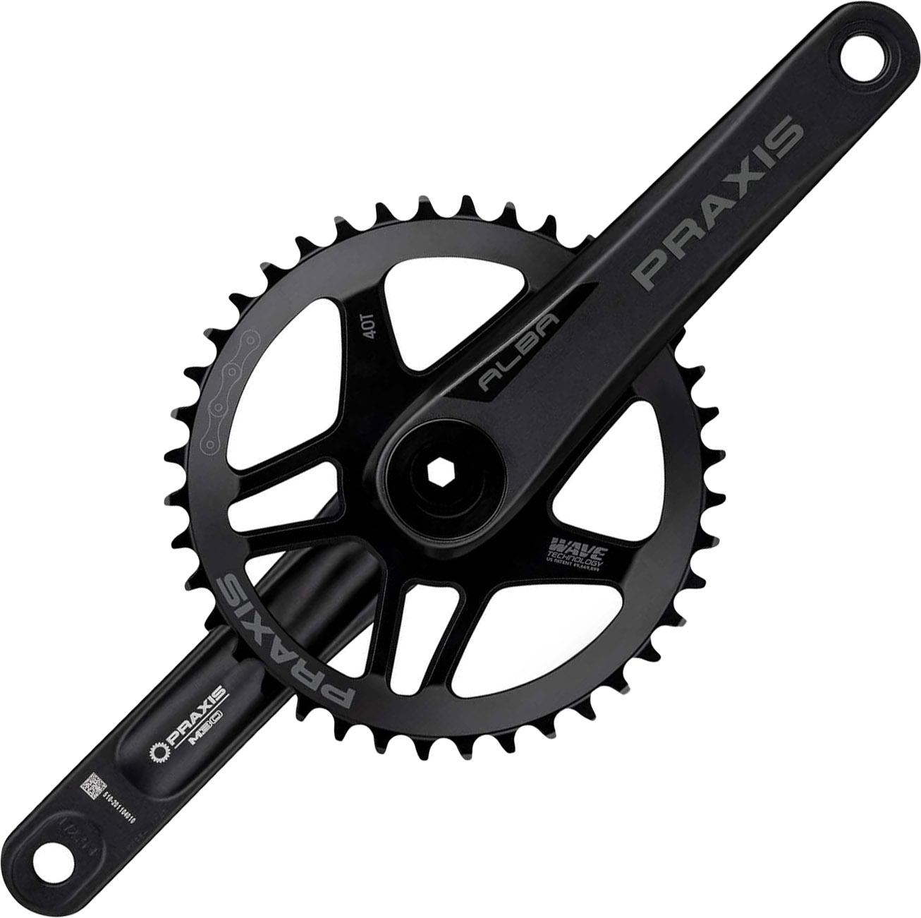 Image of Praxis Works Alba 1x10-11 Speed Direct Mount Chainset - Black