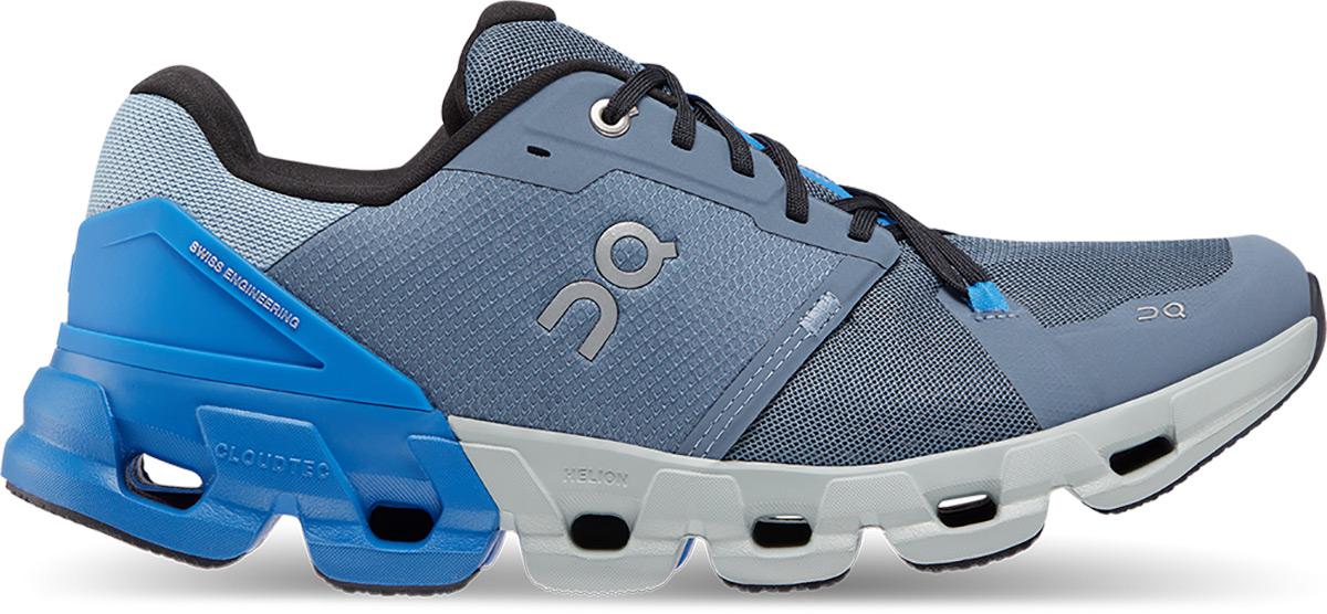 Image of On Cloudflyer 4 Running Shoes - Metal/Lapis