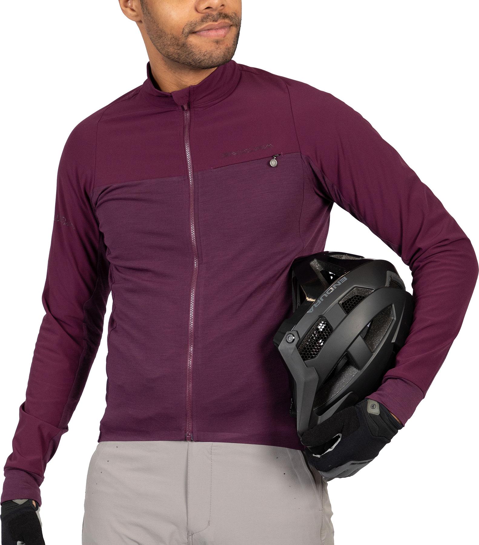 Click to view product details and reviews for Endura Gv500 Long Sleeve Jersey Aubergine.