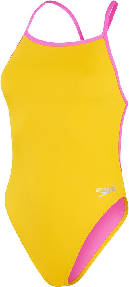 Speedo Women's Solid Vback Swimsuit Wiggle