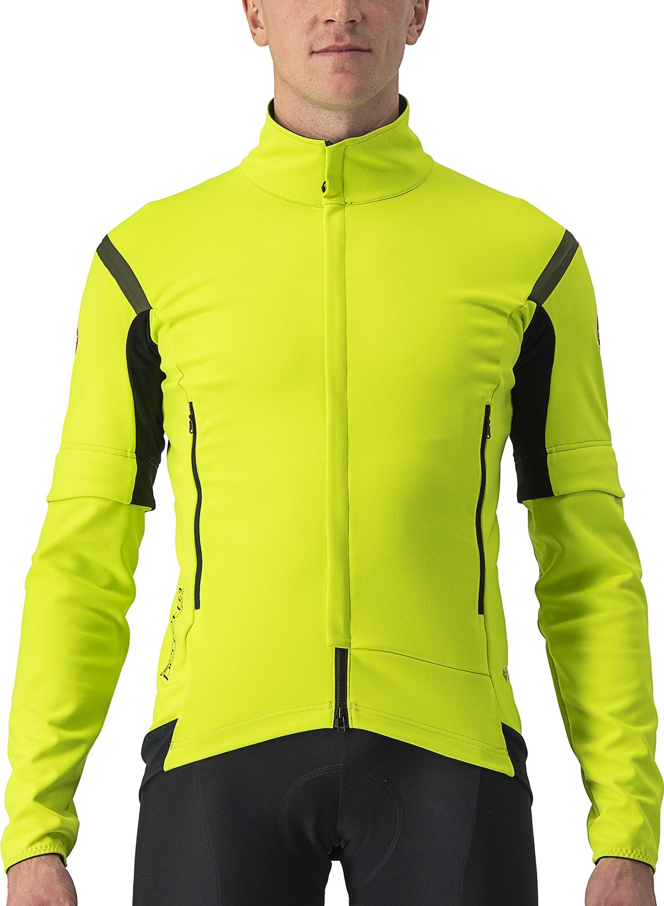 Click to view product details and reviews for Castelli Perfetto Ros 2 Convertible Jacket Electric Lime Dark Grey.