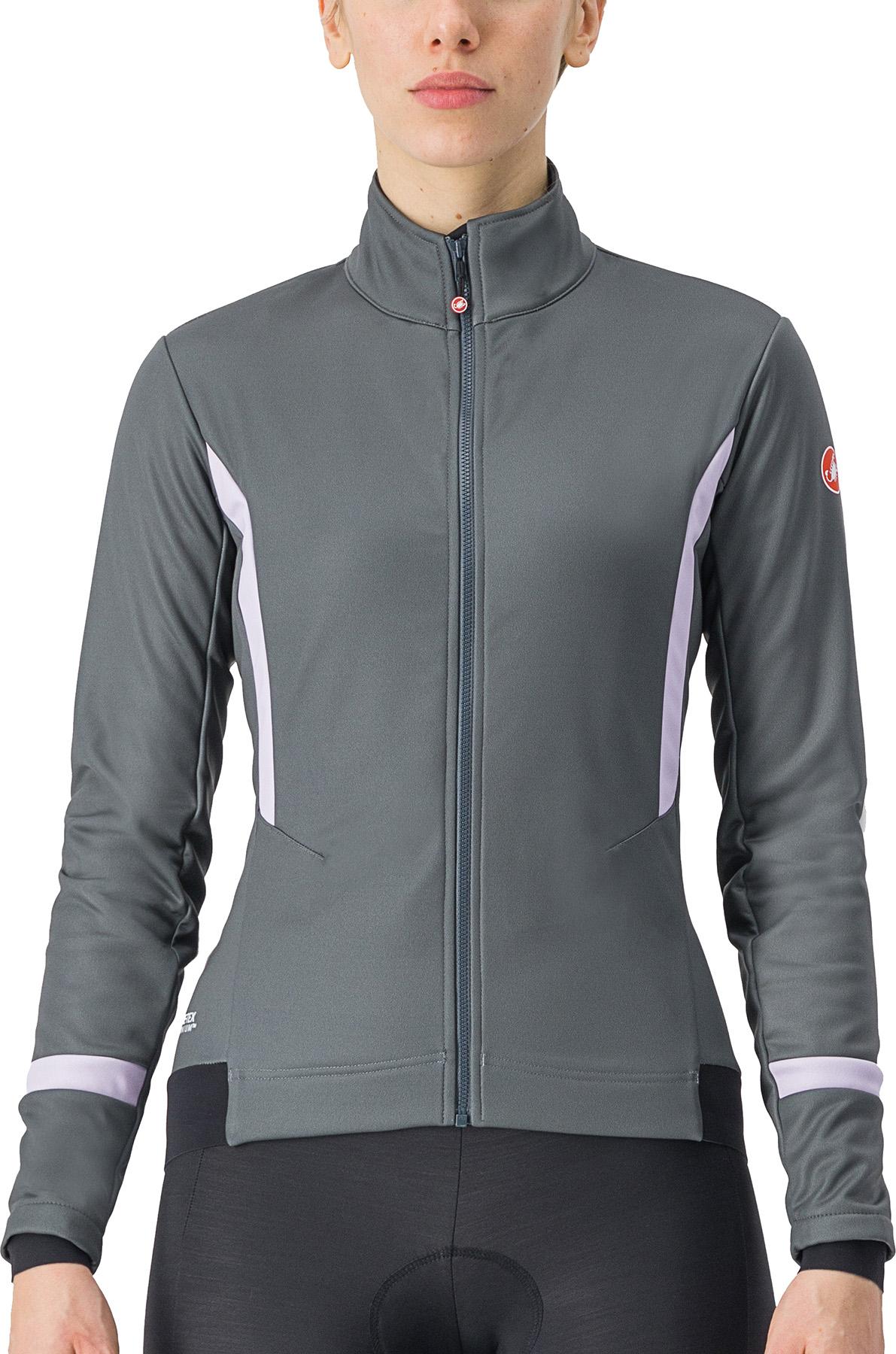 Click to view product details and reviews for Castelli Womens Dinamica 2 Jacket Urban Gray Orchid Petal.