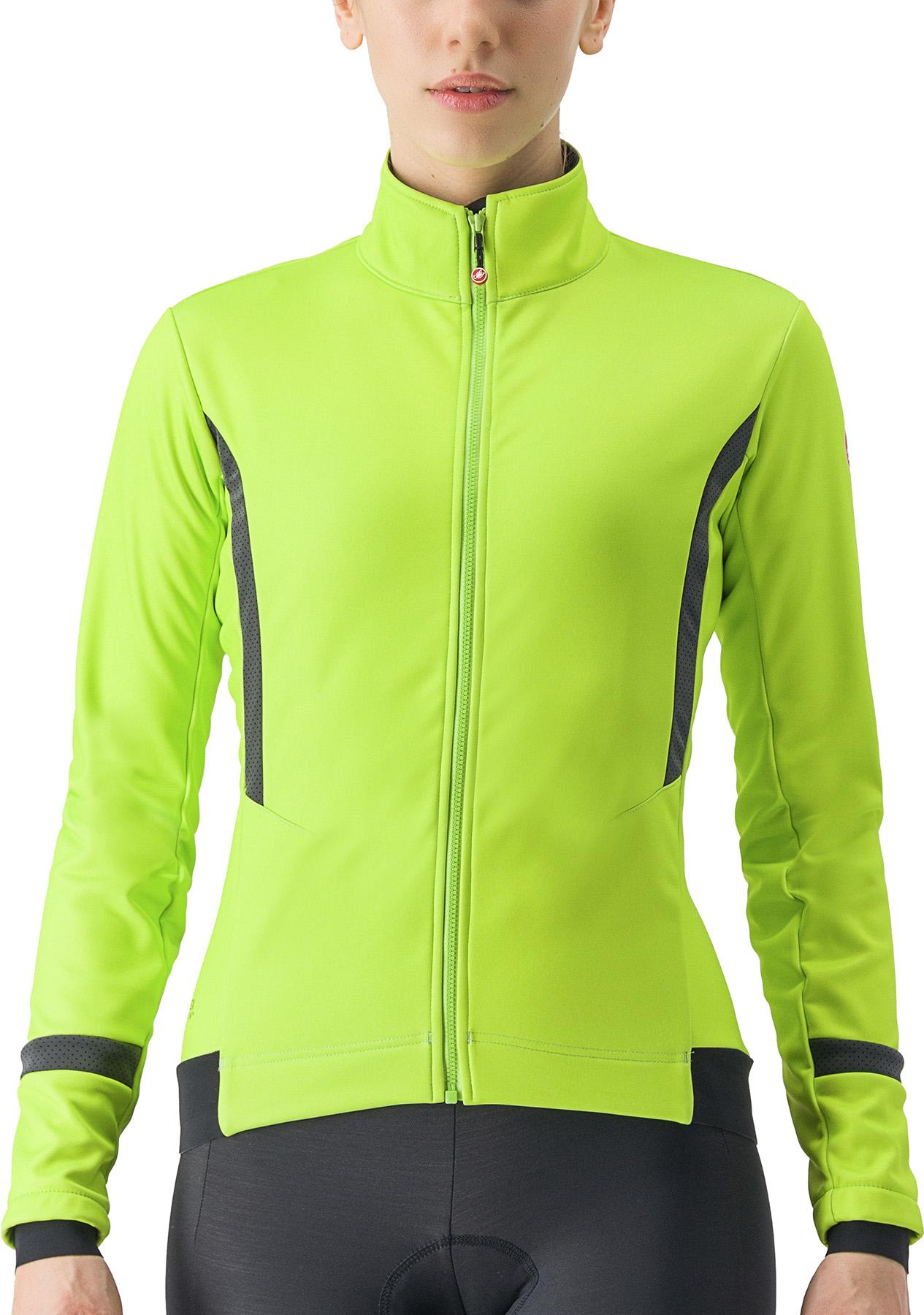 Click to view product details and reviews for Castelli Womens Dinamica 2 Jacket Electric Lime Black Reflex.