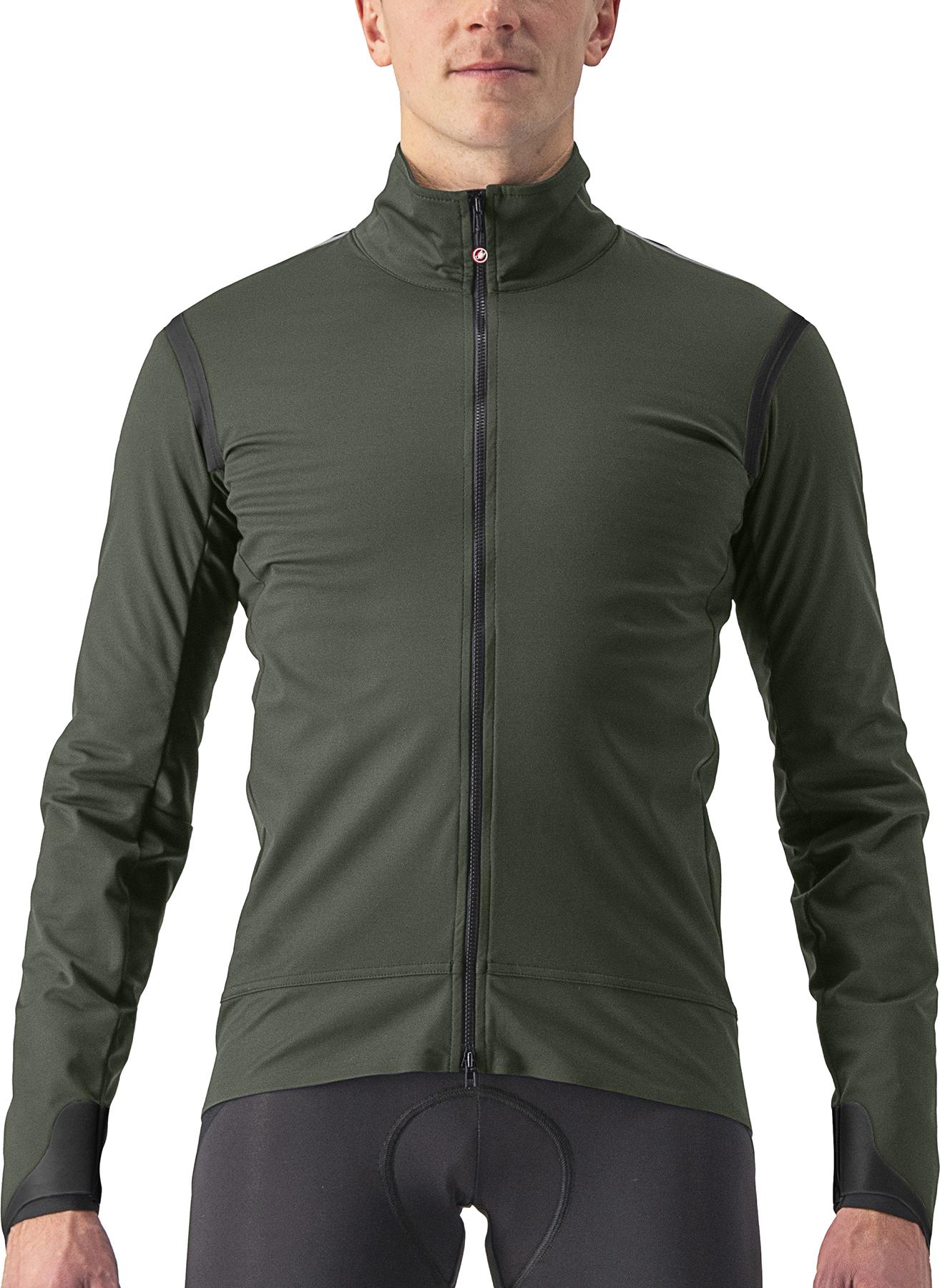 Click to view product details and reviews for Castelli Alpha Ultimate Insulated Jacket Military Green Black Electric Lime.