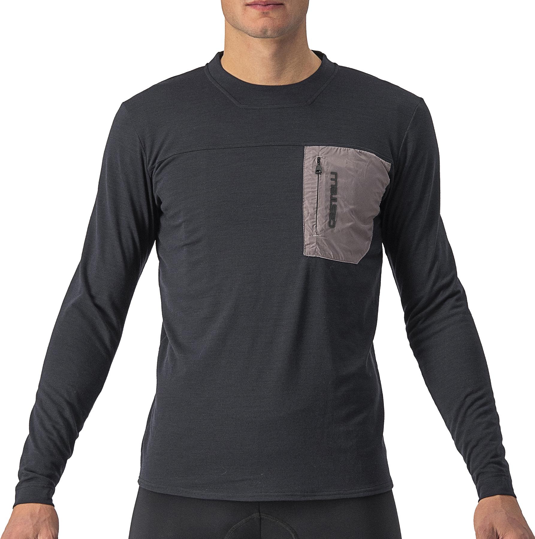 Click to view product details and reviews for Castelli Unlimited Merino Long Sleeve Jersey Light Black Nickel Grey.