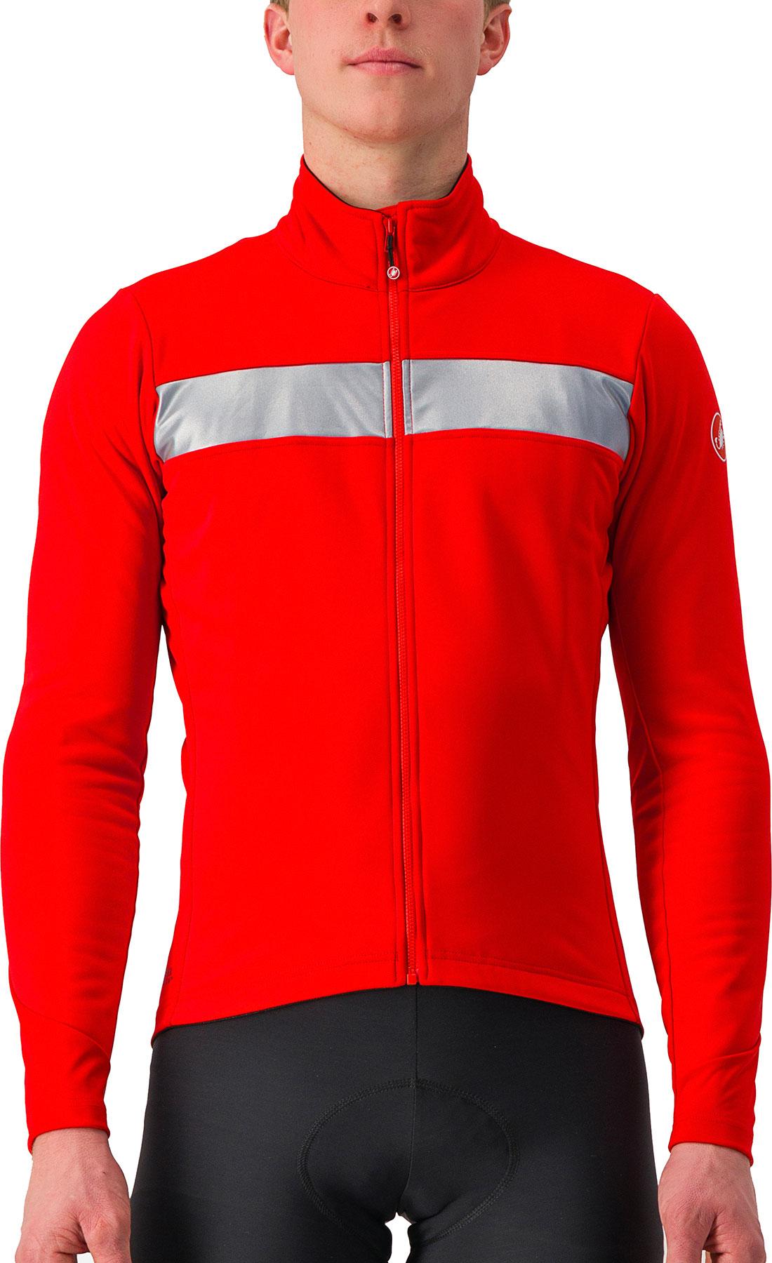 Click to view product details and reviews for Castelli Raddoppia 3 Jacket Red Silver Reflex.
