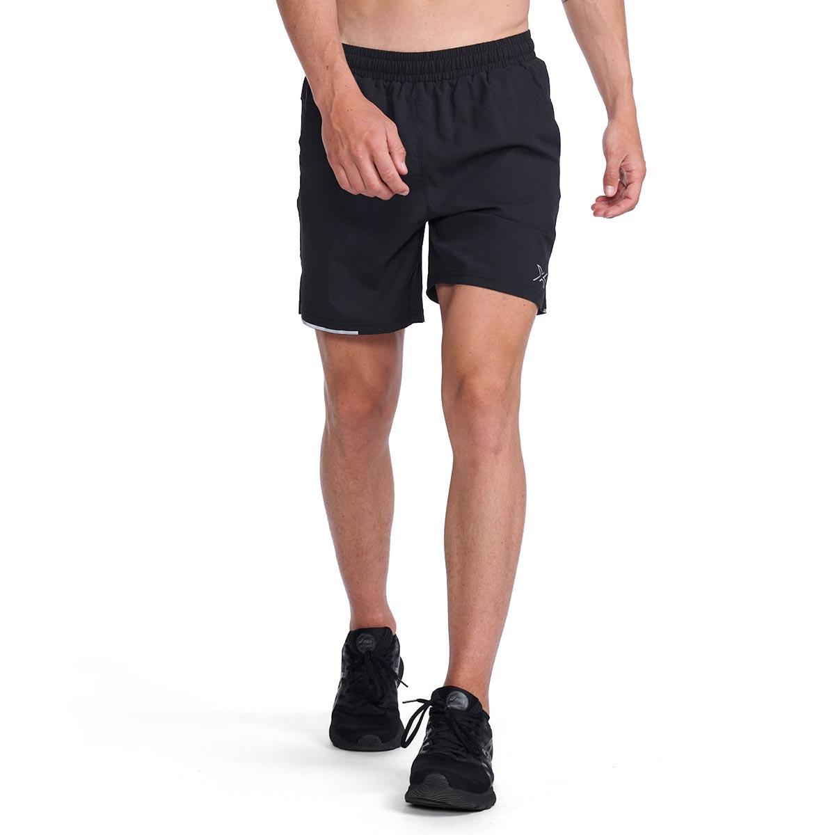 Image of 2XU Aero 7 Inch Shorts - Black/Silver Reflective