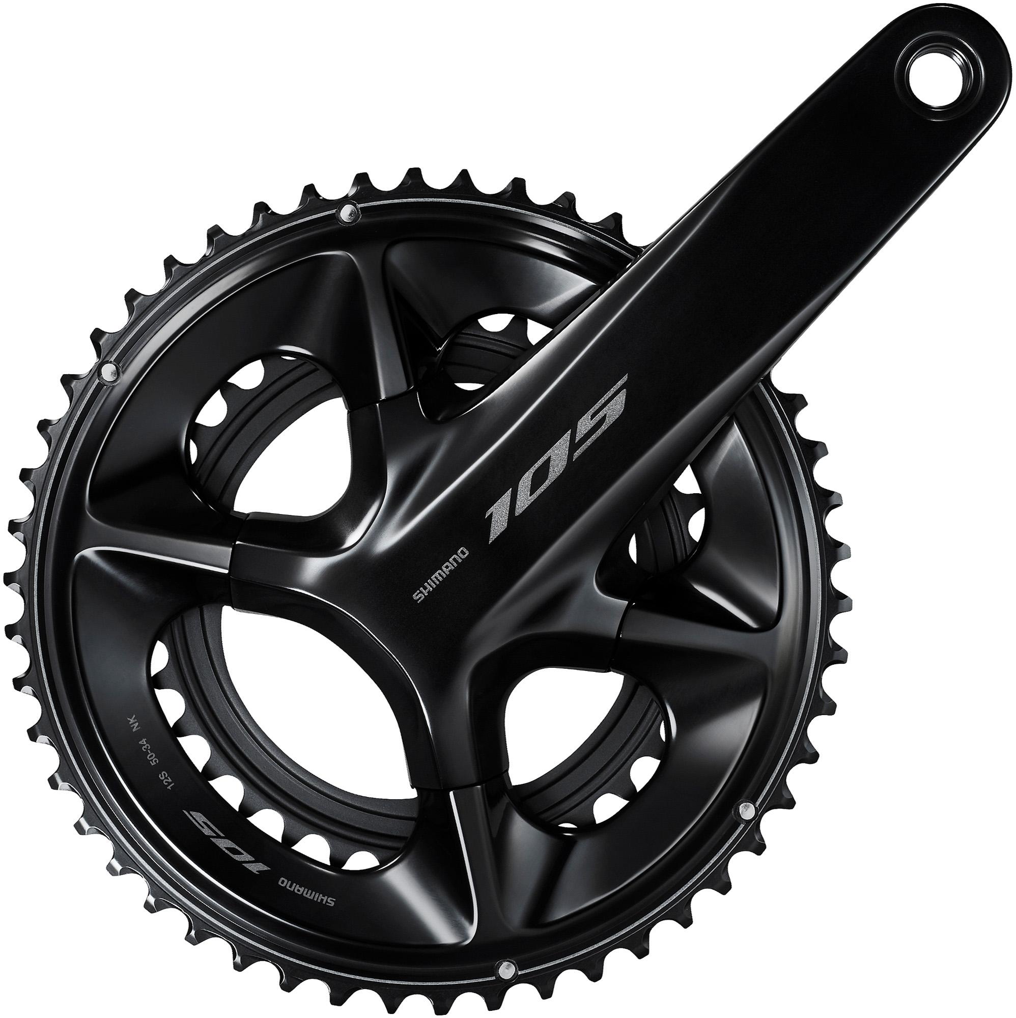 Click to view product details and reviews for Shimano 105 R7100 12 Speed Double Chainset Black.